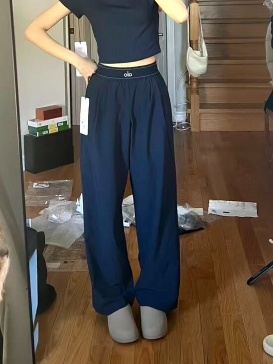 ALO Yoga Pants - ALO Yoga Navy Blue Trouser (Regular 30”)✈ Brand new with tags✨